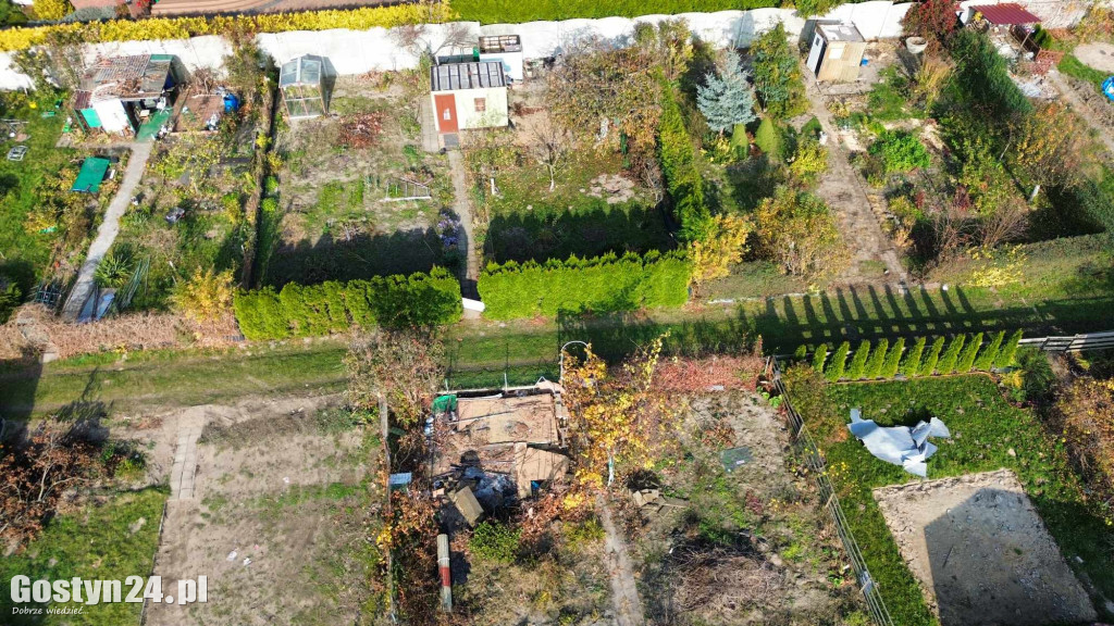 Pustoszeją ogródki działkowe przy ul. Wrocławskiej w Gostyniu