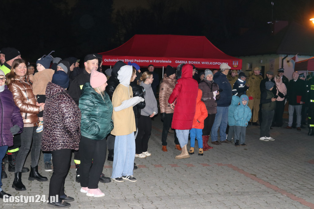 Powitanie nowego wozu strażackiego OSP Karolew