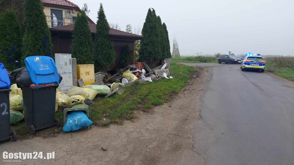 Kolizja w podgostyńskim Ziółkowie