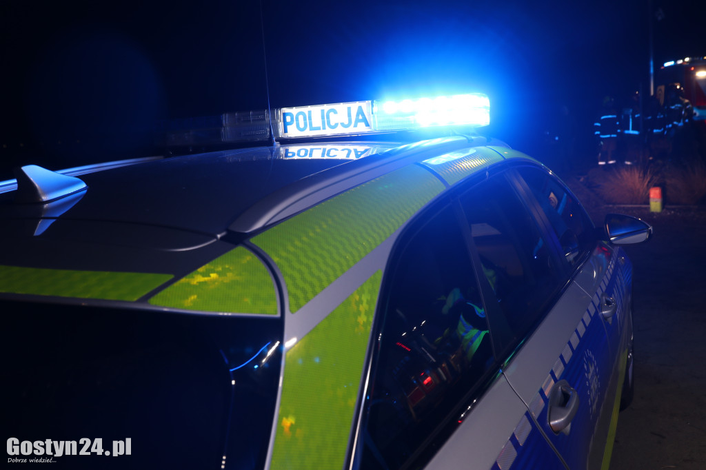 Wypadek pijanego motocyklisty w Pudliszkach