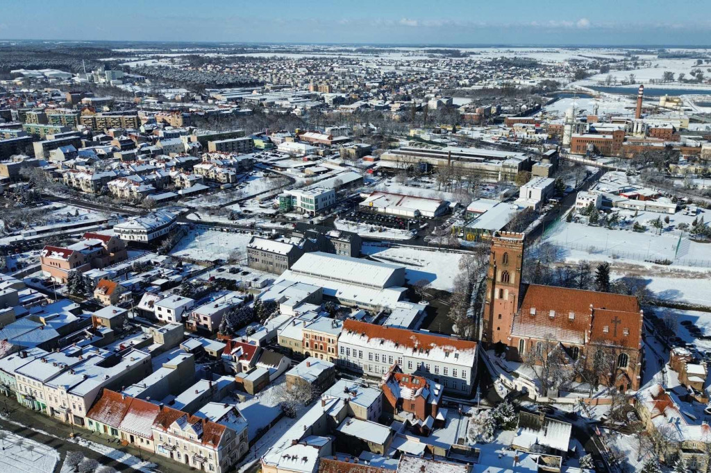 Zima w Gostyniu, biało i mroźnie