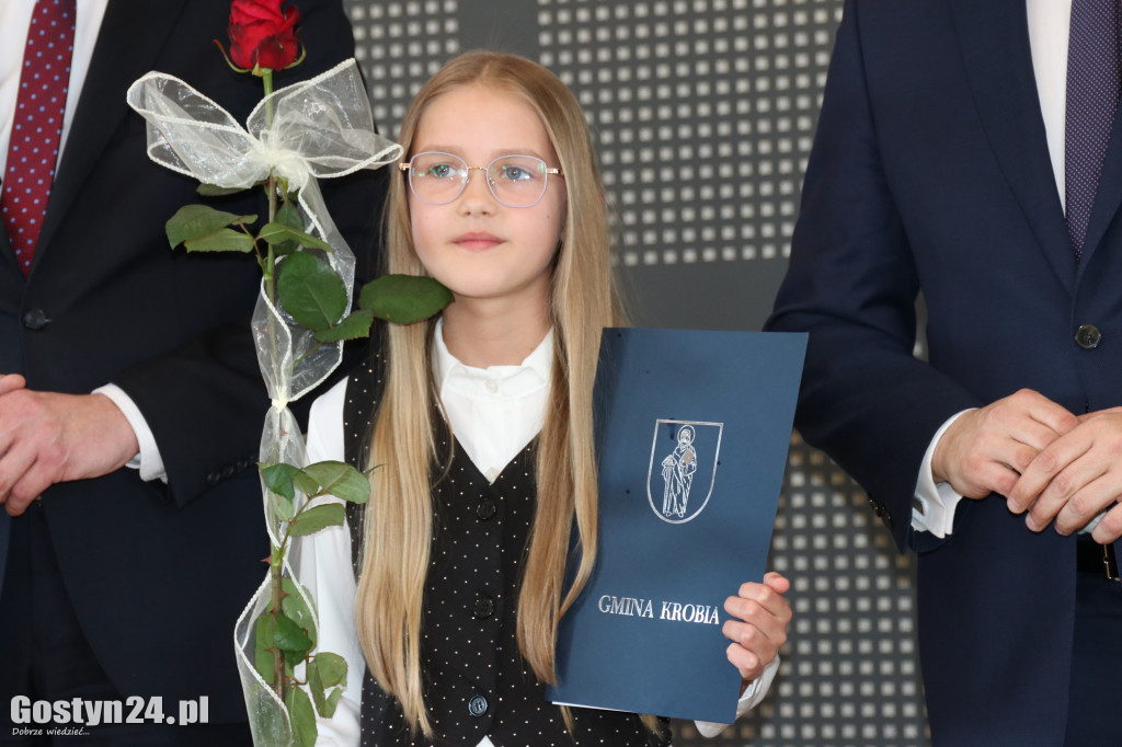 Rozdanie stypendiów sportowych w gminie Krobia