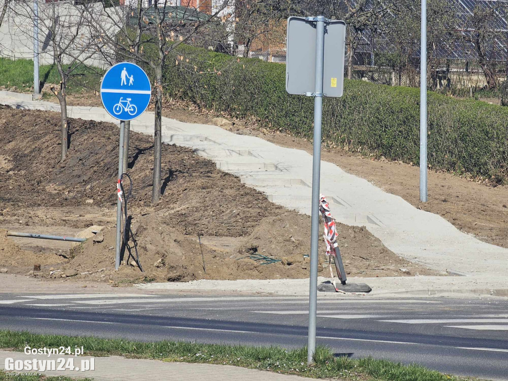 Prace przy ul. Sportowej w Gostyniu