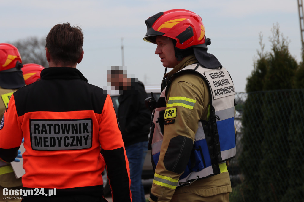Zderzenie dwóch samochodów osobowych
