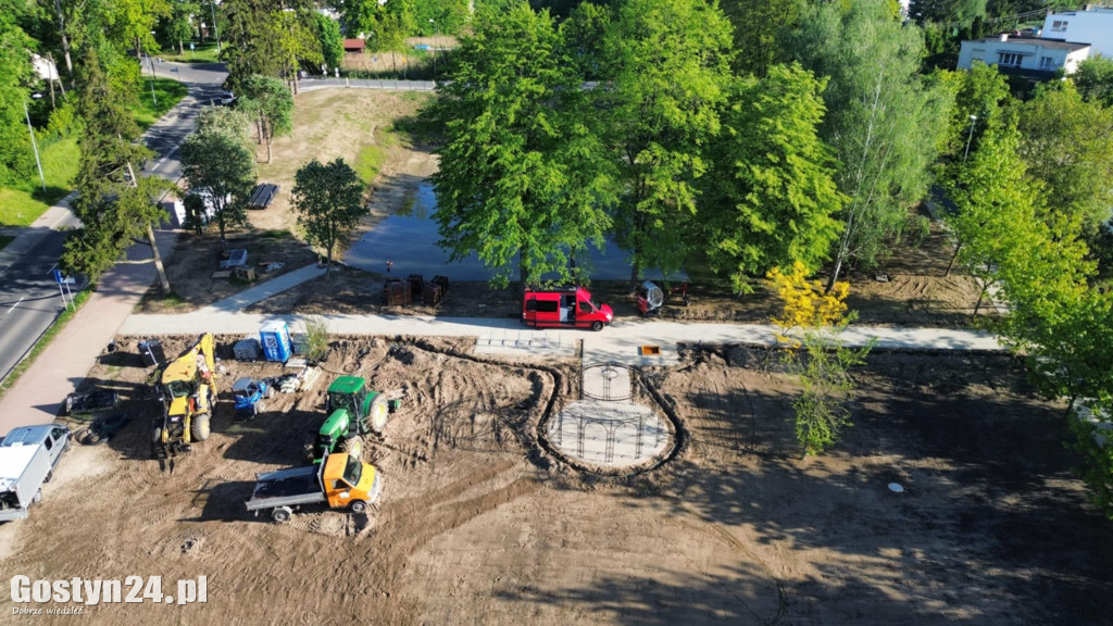 Trwa modernizacja terenów przy ul. Sportowej w Gostyniu