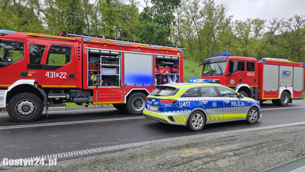 Wypadek na obwodnicy Gostynia