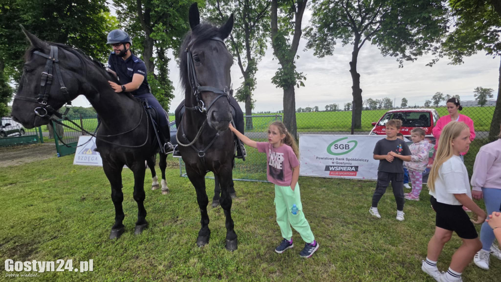 Piknik militarny z okazji Dnia Dziecka na stadionie w Pępowie