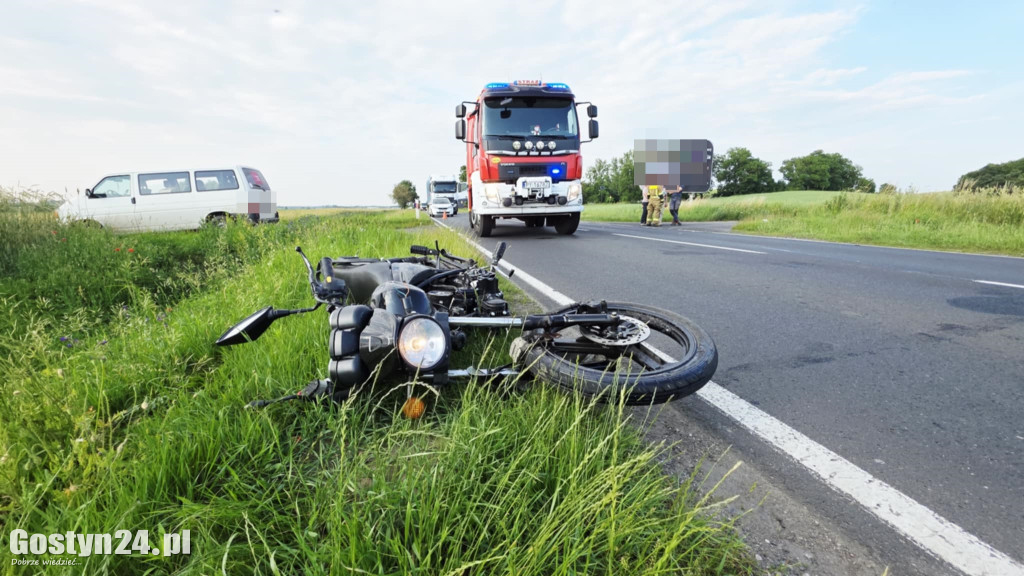 Wypadek na DW 434 Ziółkowo-Stara Krobia