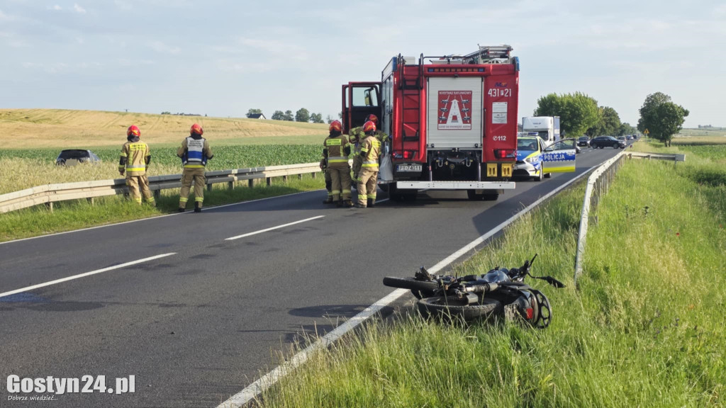 Wypadek na DW 434 Ziółkowo-Stara Krobia
