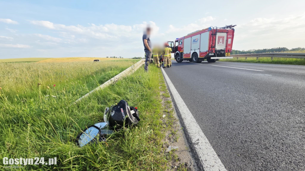 Wypadek na DW 434 Ziółkowo-Stara Krobia