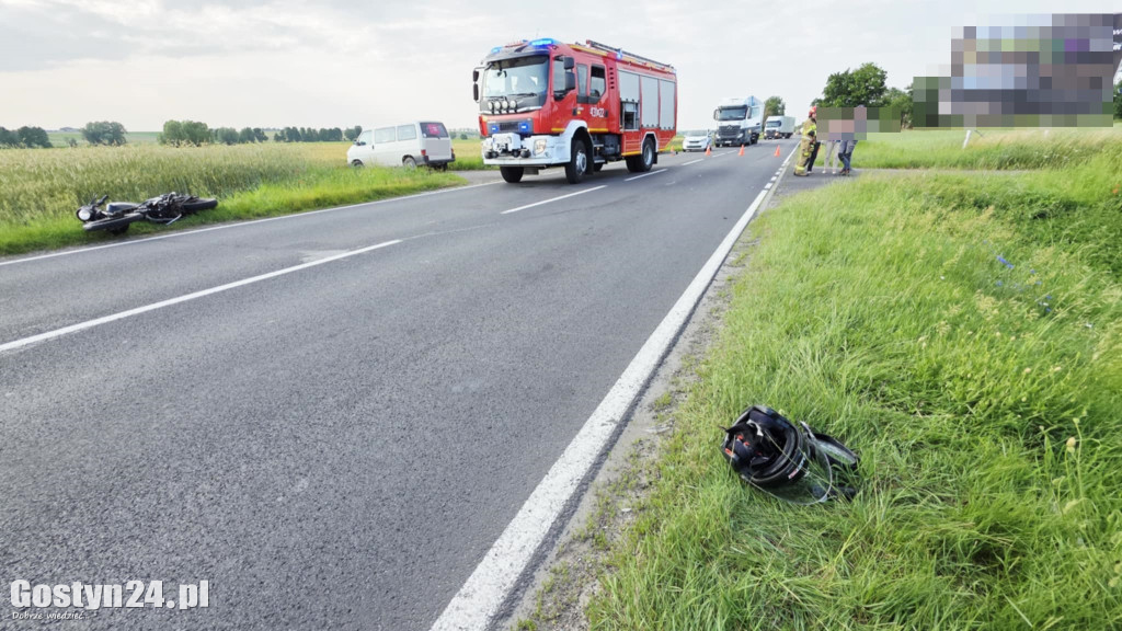 Wypadek na DW 434 Ziółkowo-Stara Krobia
