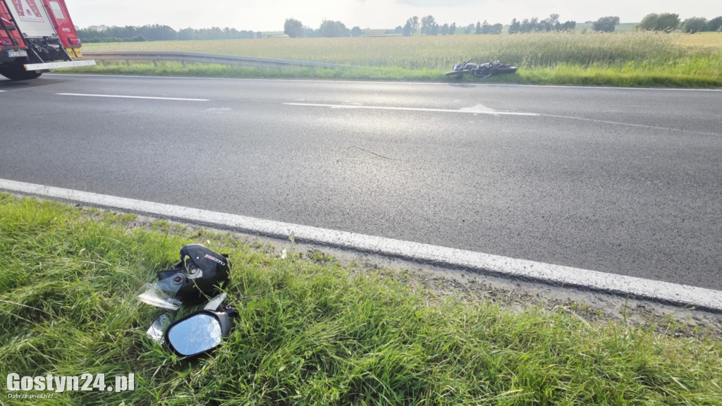 Wypadek na DW 434 Ziółkowo-Stara Krobia
