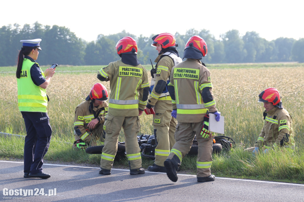 Wypadek na DW 434 Ziółkowo-Stara Krobia