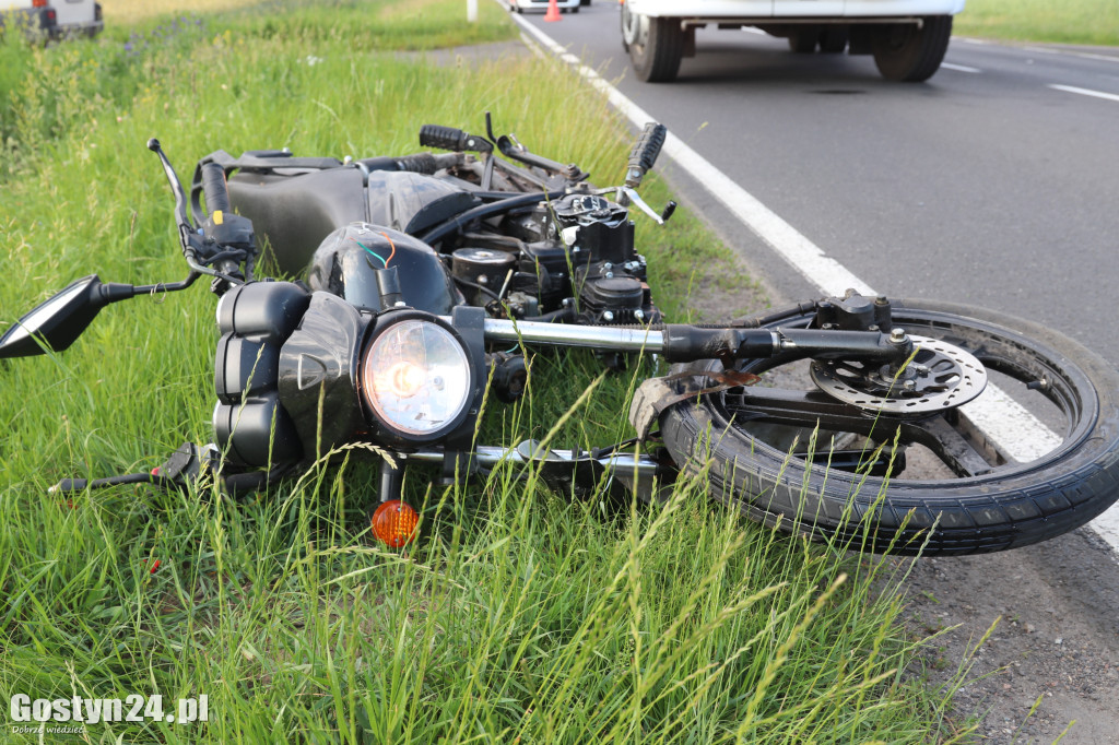 Wypadek na DW 434 Ziółkowo-Stara Krobia