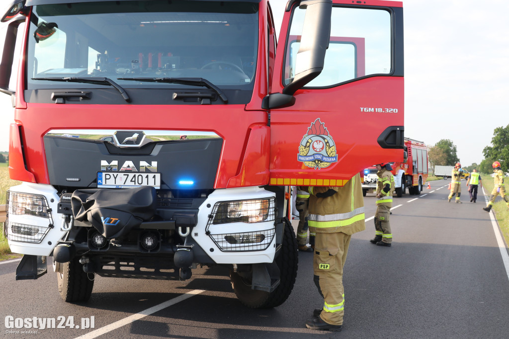 Wypadek na DW 434 Ziółkowo-Stara Krobia