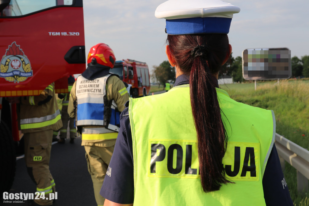 Wypadek na DW 434 Ziółkowo-Stara Krobia