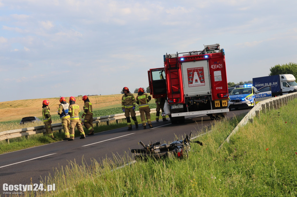 Wypadek na DW 434 Ziółkowo-Stara Krobia