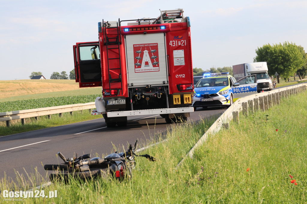 Wypadek na DW 434 Ziółkowo-Stara Krobia