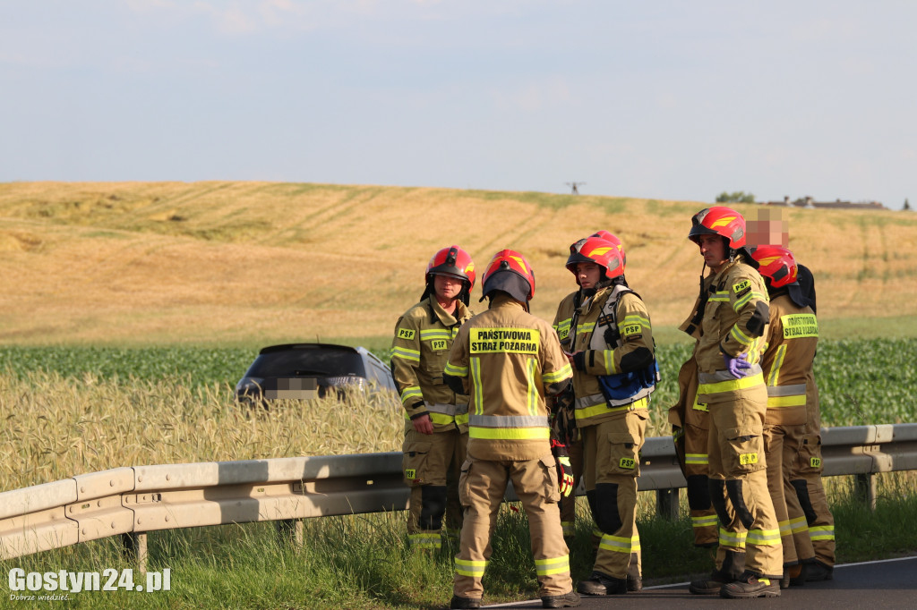 Wypadek na DW 434 Ziółkowo-Stara Krobia