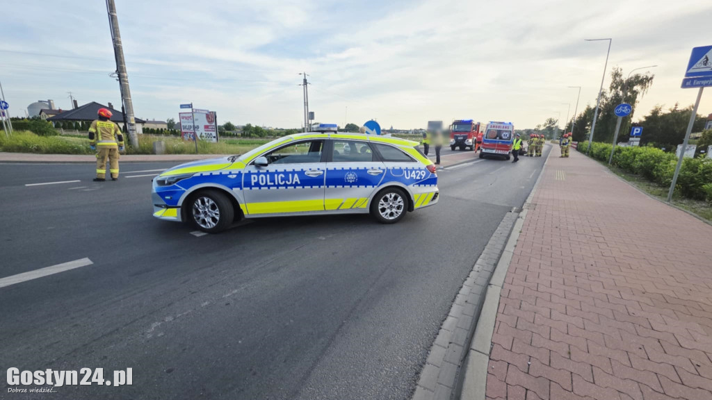 Wypadek na gostyńskim skrzyżowaniu