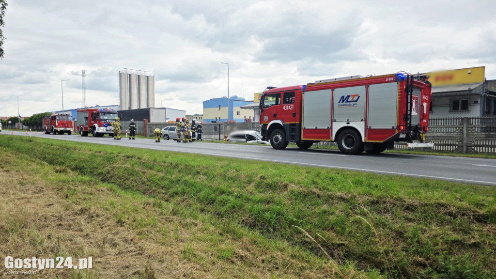 Wypadek na drodze krajowej nr 12 w Piaskach