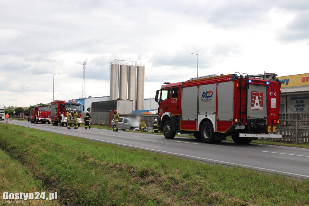 Wypadek na drodze krajowej nr 12 w Piaskach