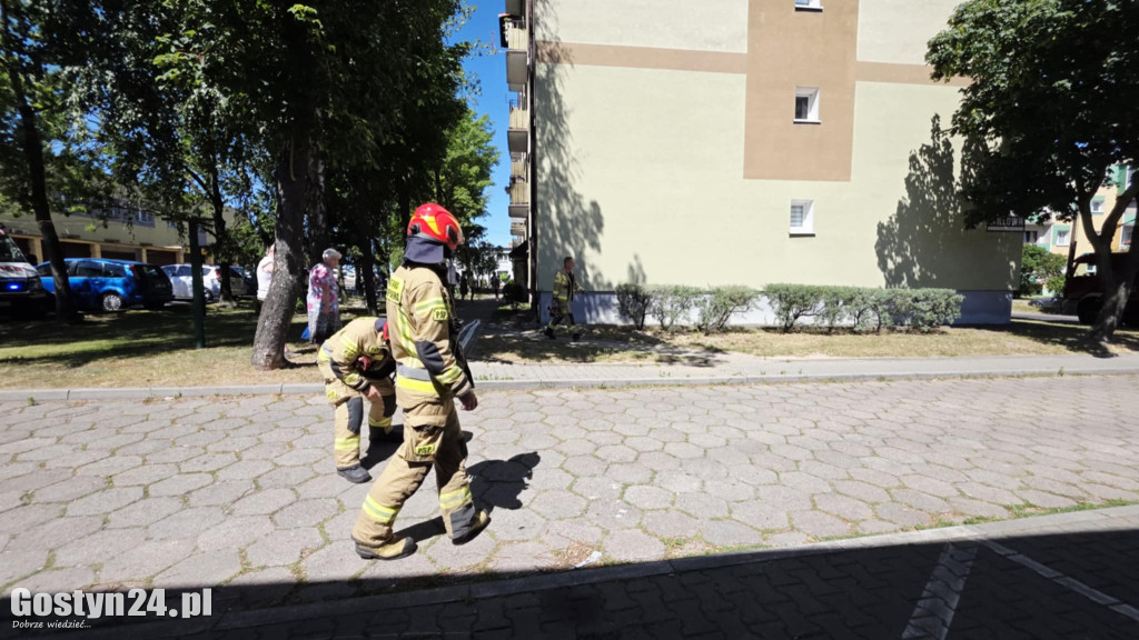 Interwencja strażaków na gostyńskim osiedlu