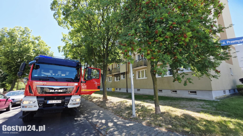 Interwencja strażaków na gostyńskim osiedlu