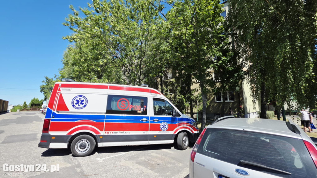 Interwencja strażaków na gostyńskim osiedlu