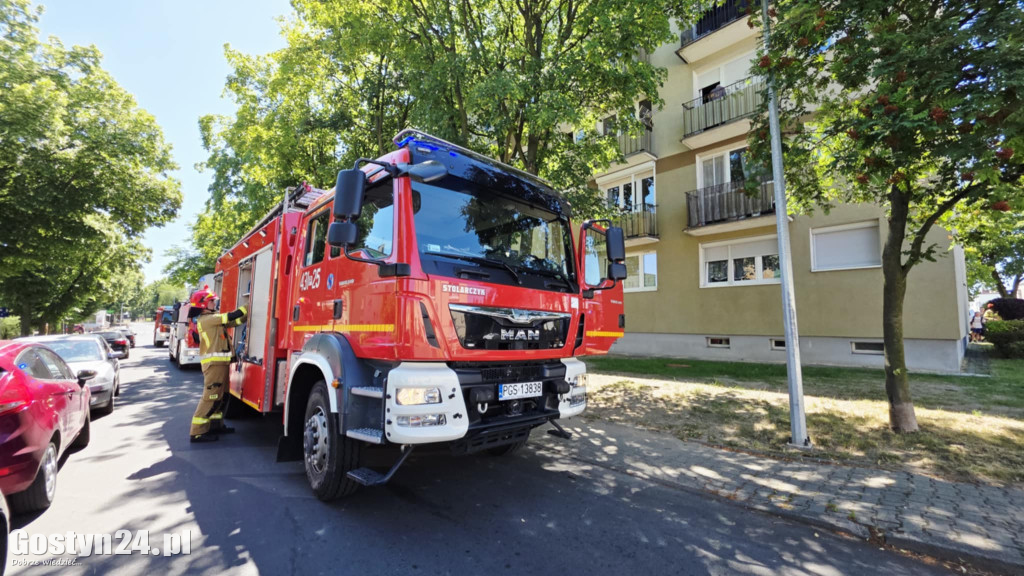 Interwencja strażaków na gostyńskim osiedlu