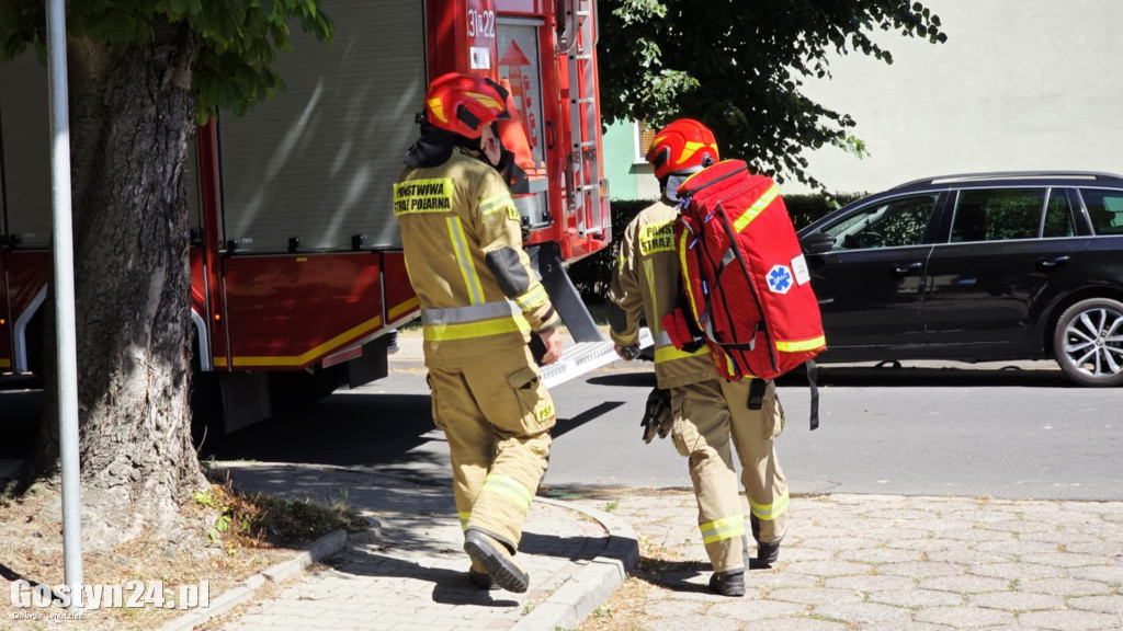 Interwencja strażaków na gostyńskim osiedlu