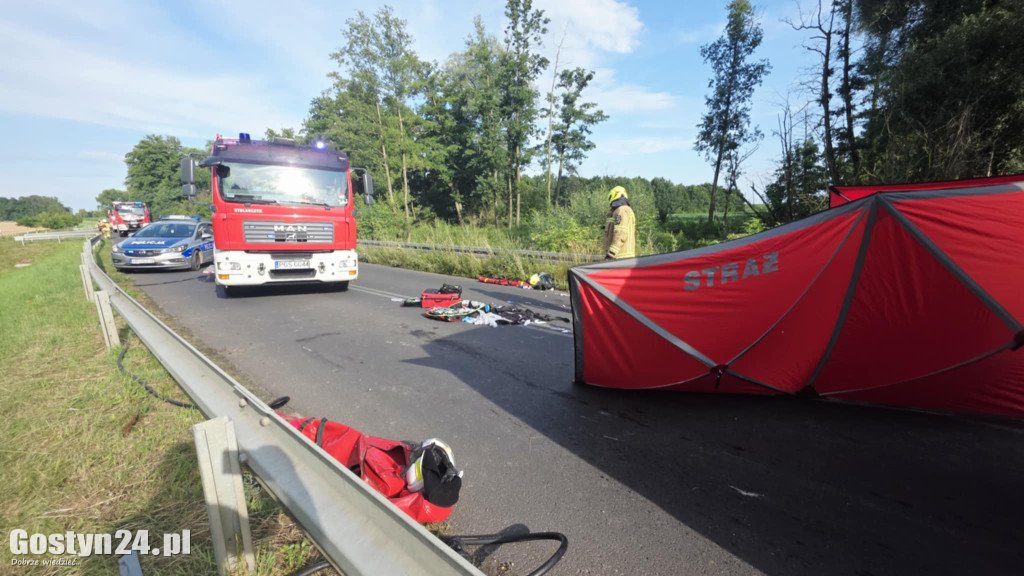 Dramatyczny wypadek an trasie Karzec-Pudliszki