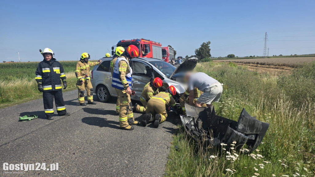 Zderzenie na trasie Strzelce Wielkie-Lipie