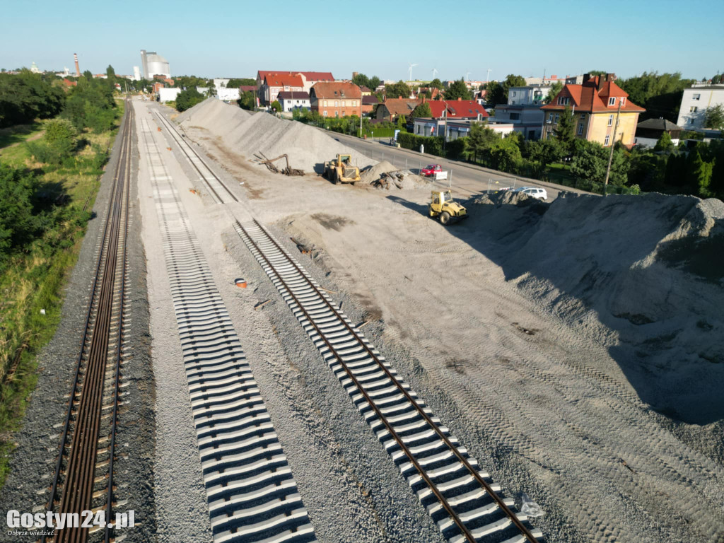 Trwa modernizacja linii kolejowej Gostyń-Kąkolewo