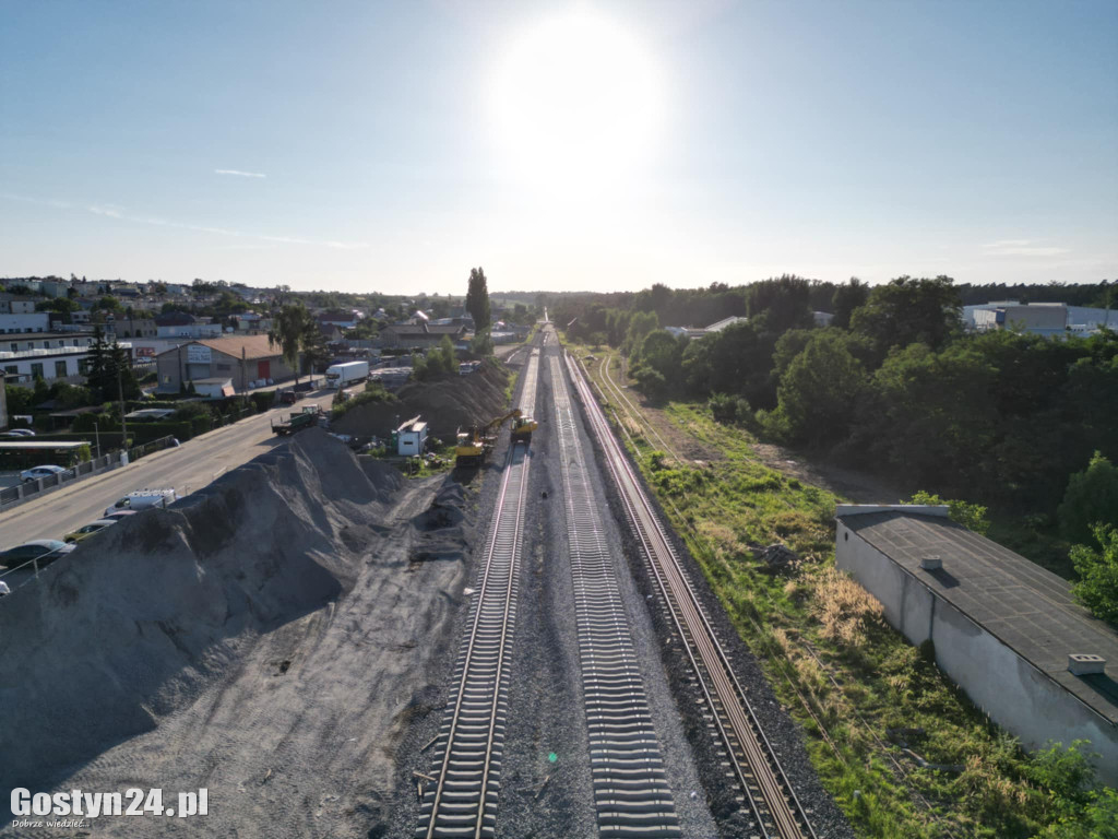 Trwa modernizacja linii kolejowej Gostyń-Kąkolewo