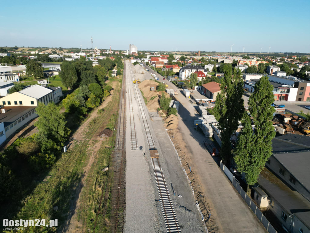 Trwa modernizacja linii kolejowej Gostyń-Kąkolewo