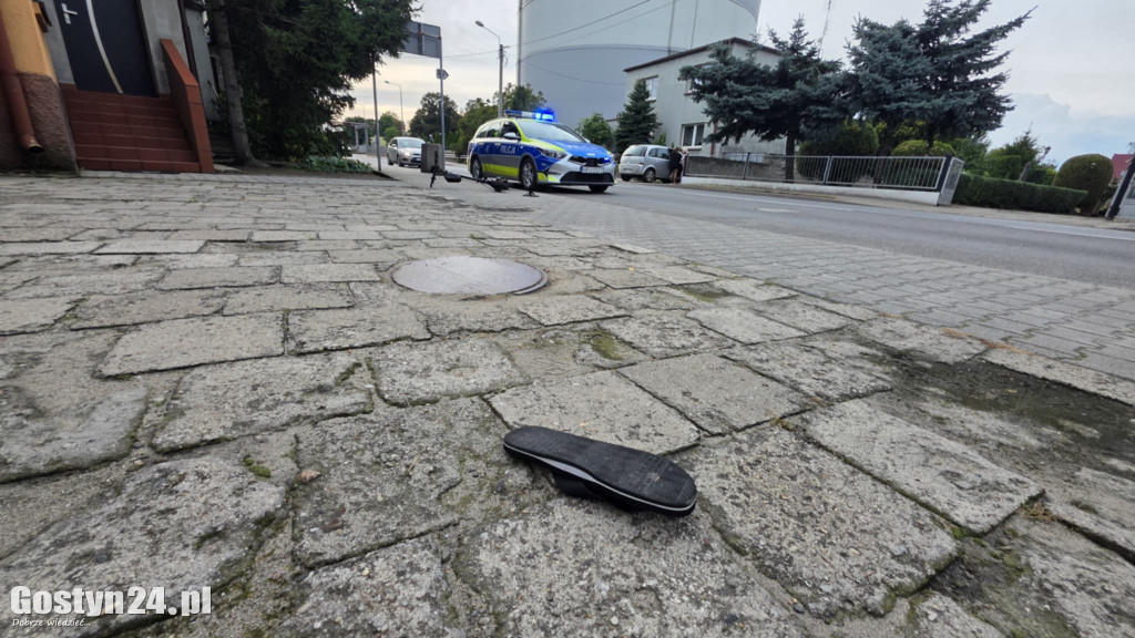 Zderzenie hulajnogi i pieszego w Gostyniu