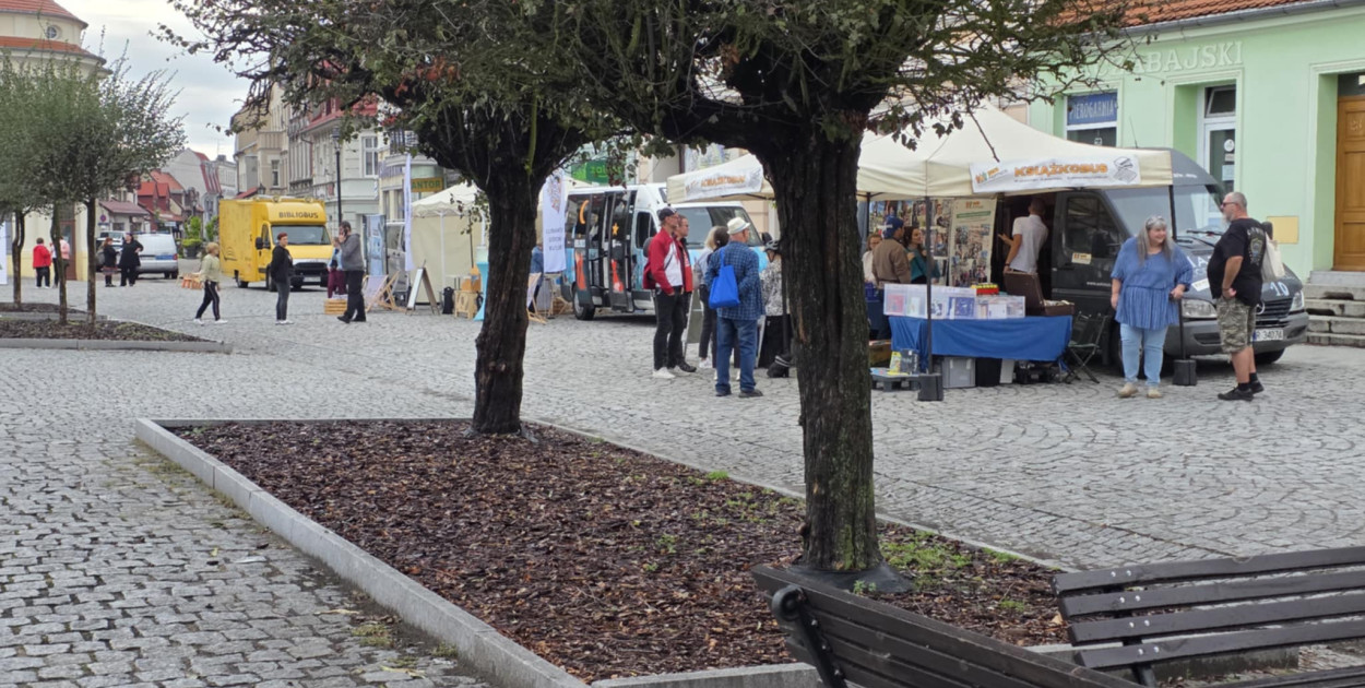 Piknik czytelniczy na gostyńskim rynku
