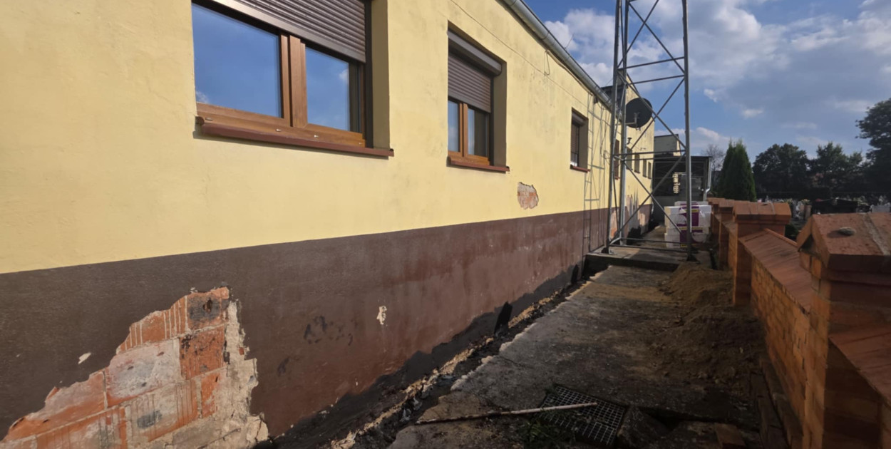 Remont remizy OSP w Pępowie