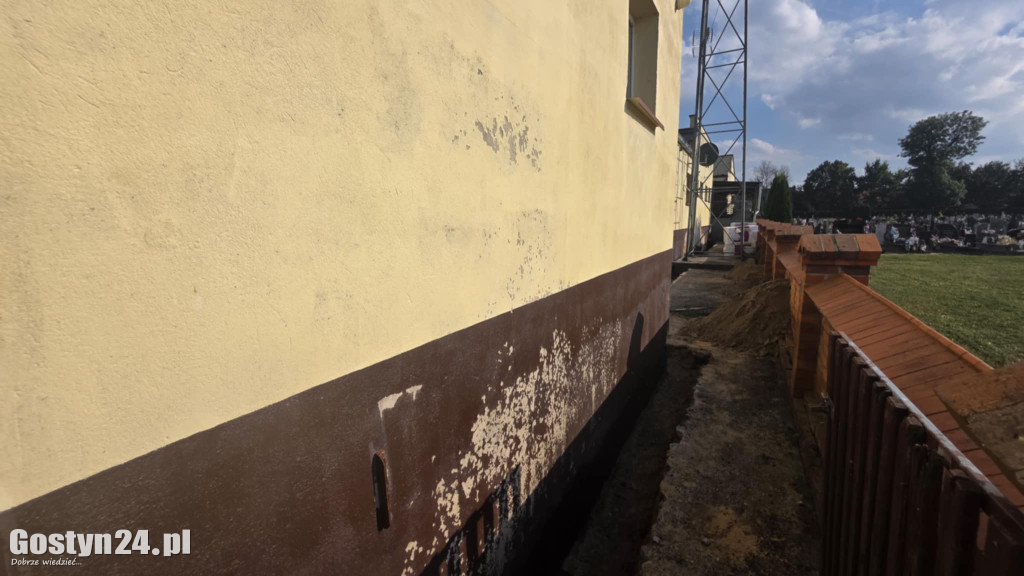 Remont remizy OSP w Pępowie