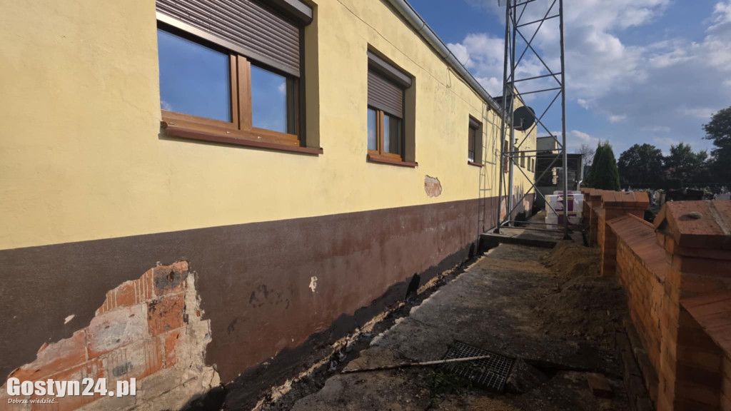 Remont remizy OSP w Pępowie