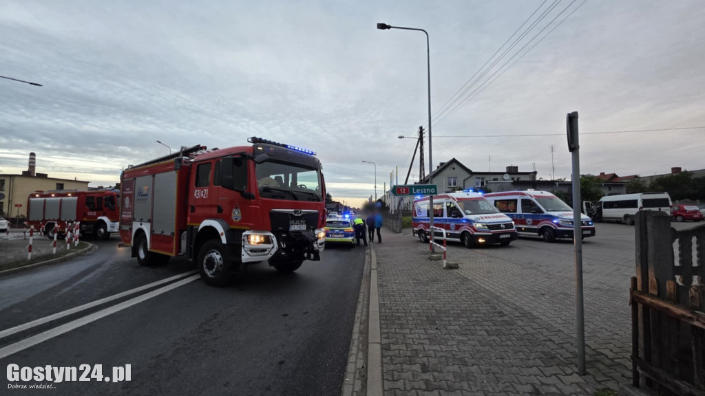 Poranny wypadek na gostyńskim skrzyżowaniu