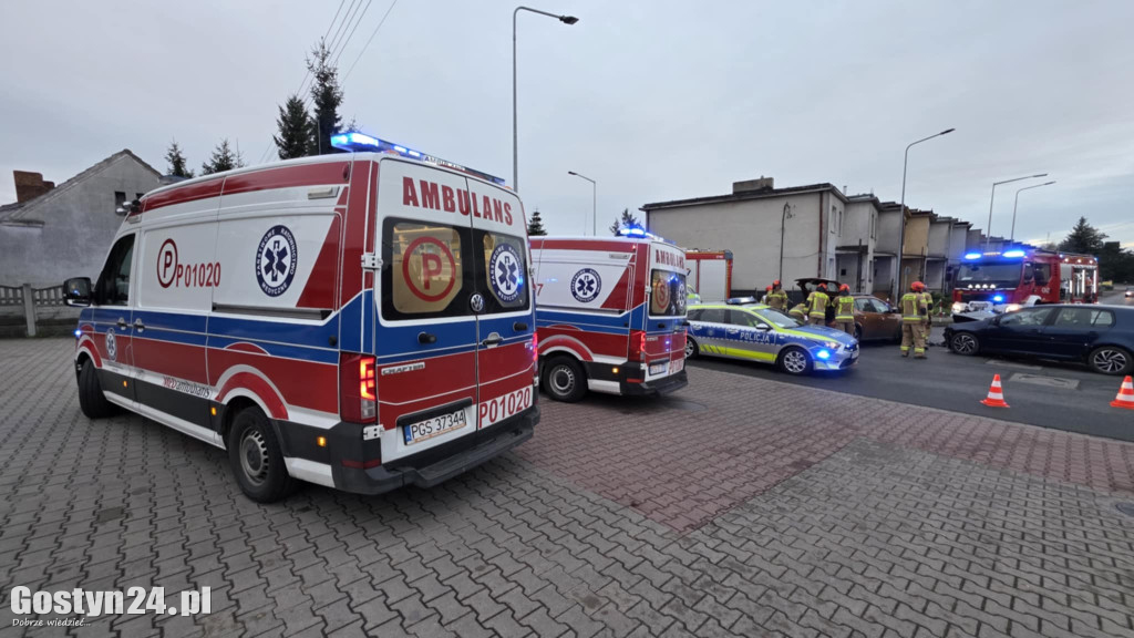 Poranny wypadek na gostyńskim skrzyżowaniu