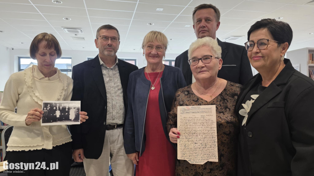 Przekazanie listu rodzinie zamordowanego przez nazistów Józefa Jankowiaka