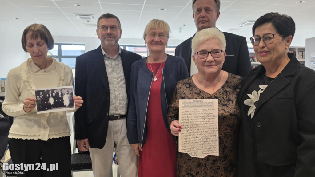 Przekazanie listu rodzinie zamordowanego przez nazistów Józefa Jankowiaka