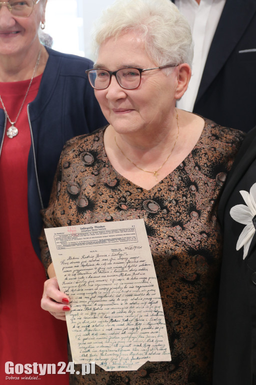 Przekazanie listu rodzinie zamordowanego przez nazistów Józefa Jankowiaka