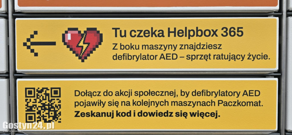 AED na paczkomacie w Łęce Wielkiej