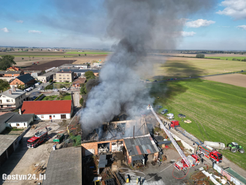 Pożar hali w Czeliścinie, gmin Pępowo