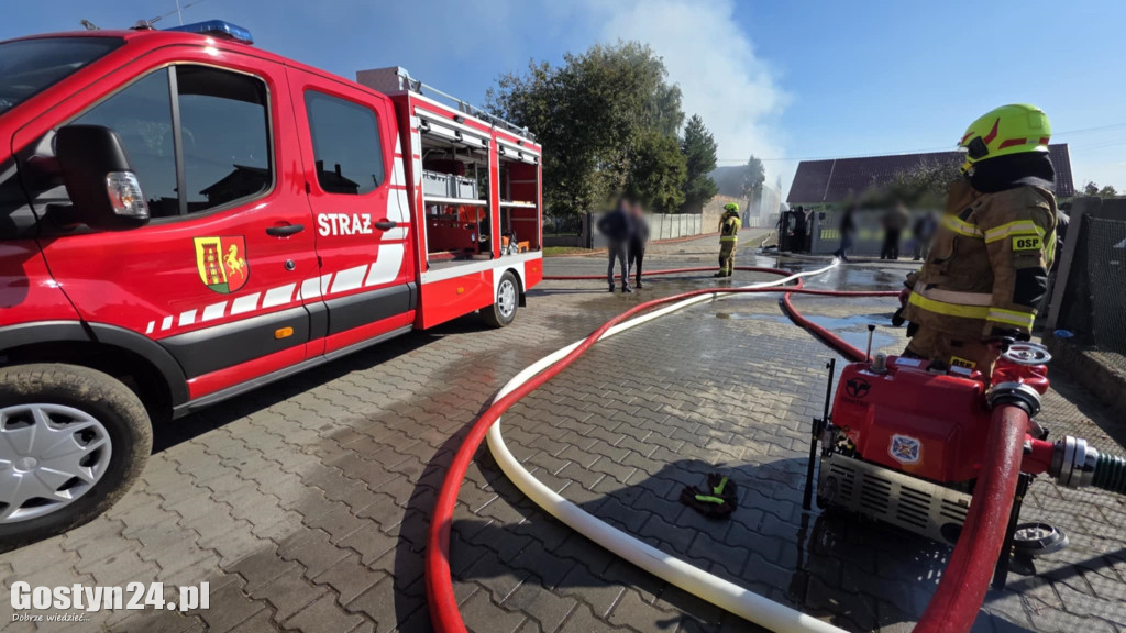 Pożar hali w Czeliścinie, gmin Pępowo
