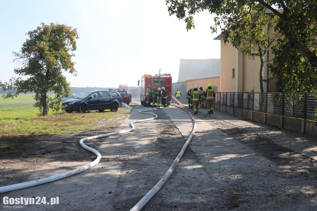 Pożar hali w Czeliścinie, gmin Pępowo
